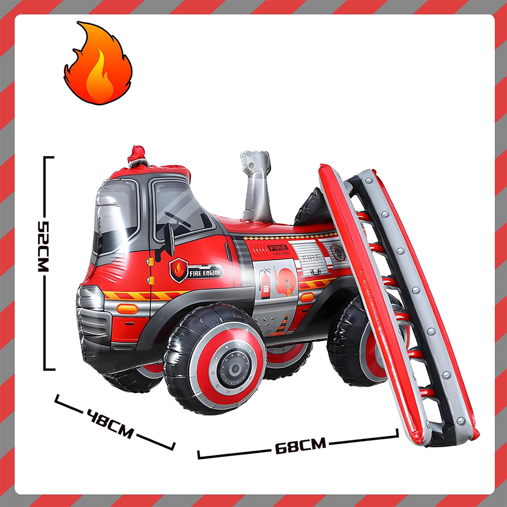 4D İtfaiye Aracı Folyo Balon 48*68 cm