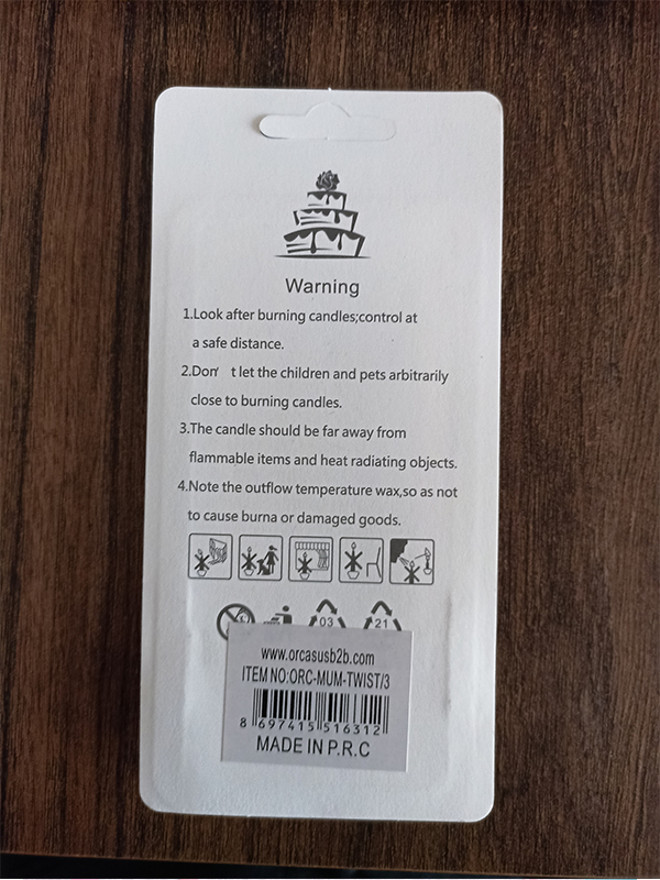 Baloncuk Şekilli Makaron Pasta Mumu 6 Adet Doğum Günü Pasta Mumu