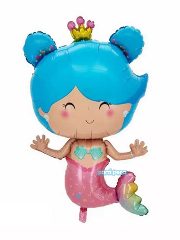 Büyük Boy Deniz Kızı Folyo Balon 105*63 cm
