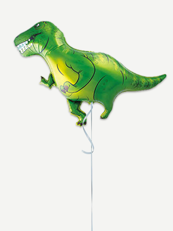 Dinozor Temalı Doğum Günü Balon Zincir Seti Rakam Folyo Balon Mini Dinozor Folyo Balon 6'lı