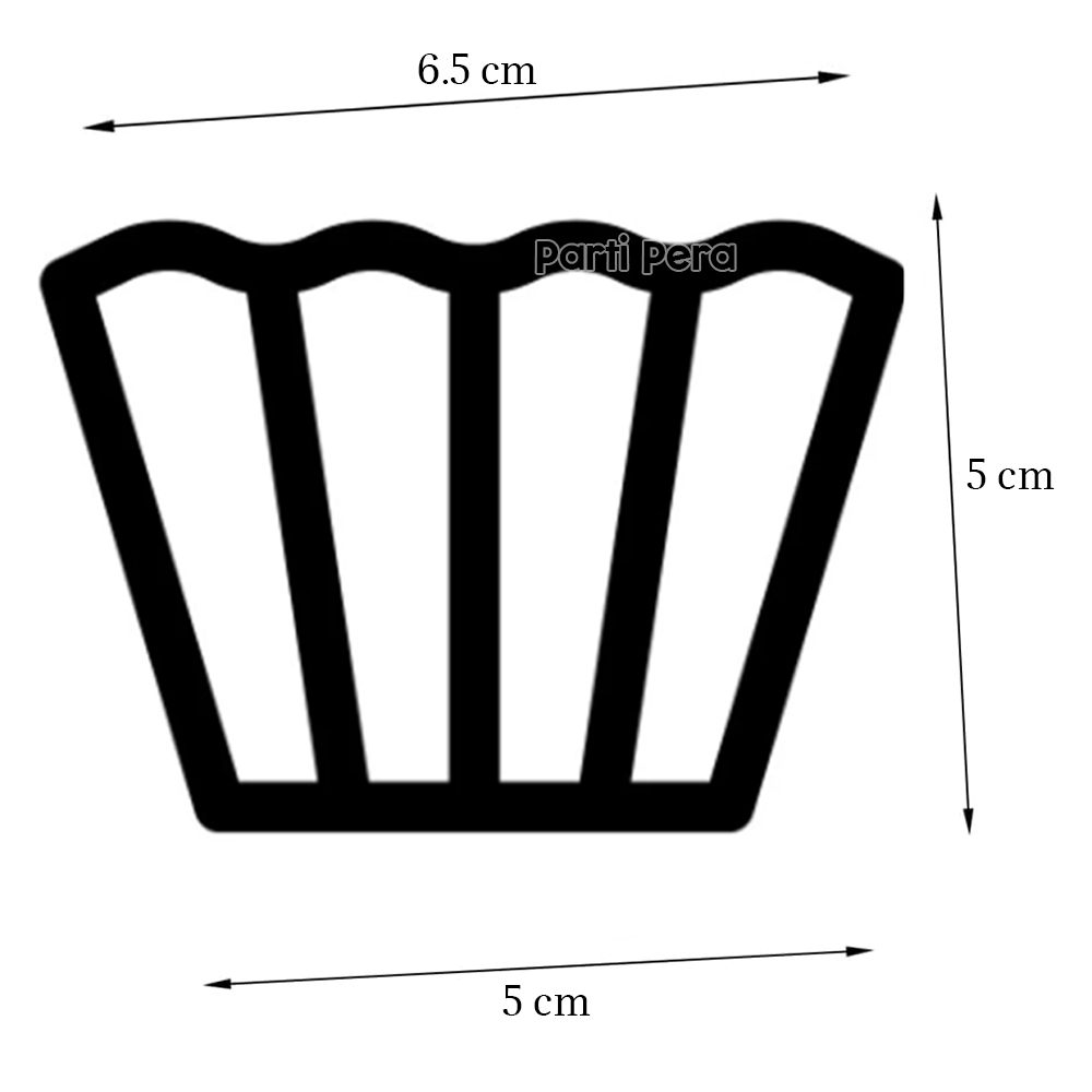 Siyah Beyaz Kek Kapsülü 15 Adet